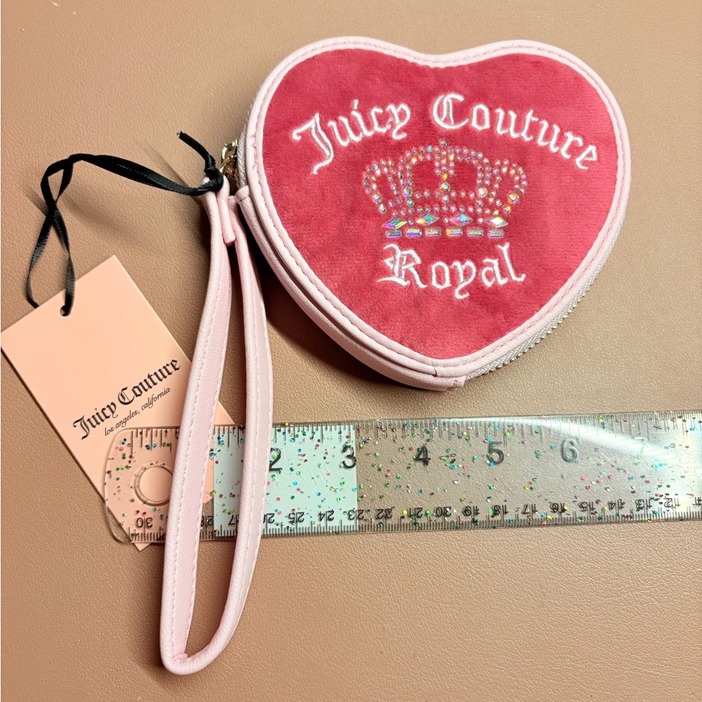 Juicy Couture Light Pink Heart Pouch